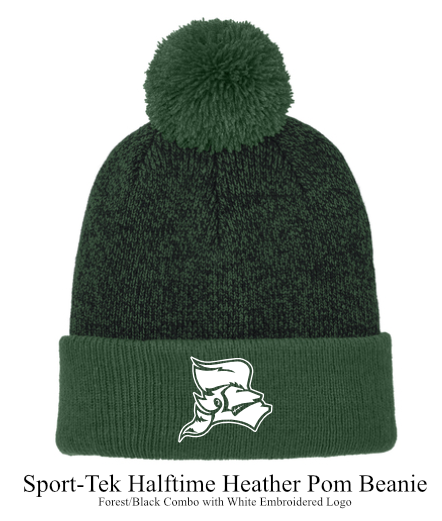 Mountaineer Sport-Tek Halftime Heather Pom Beanie