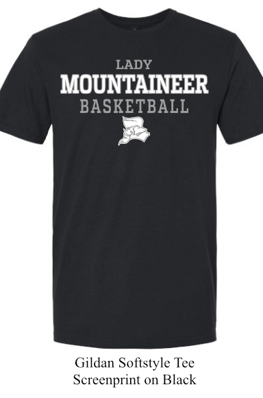 Lady Mountaineer BBall Gildan Softstyle Tee