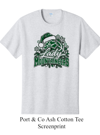 Lady Mountaineer Port and Co BBall Ash Cotton Tee