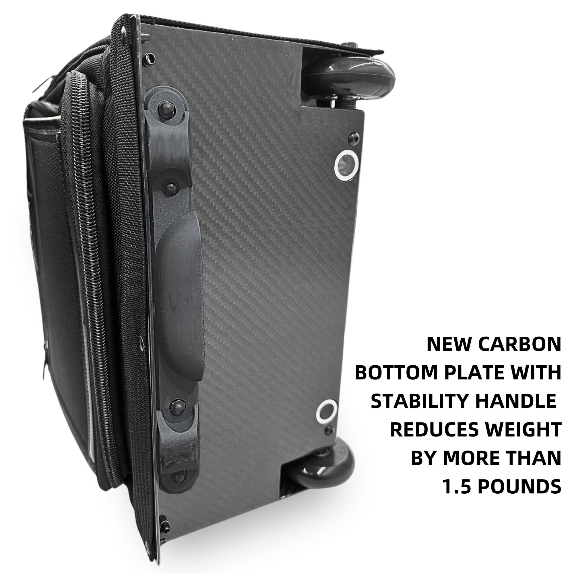 Carbon 22" Rolling Bag without side pockets