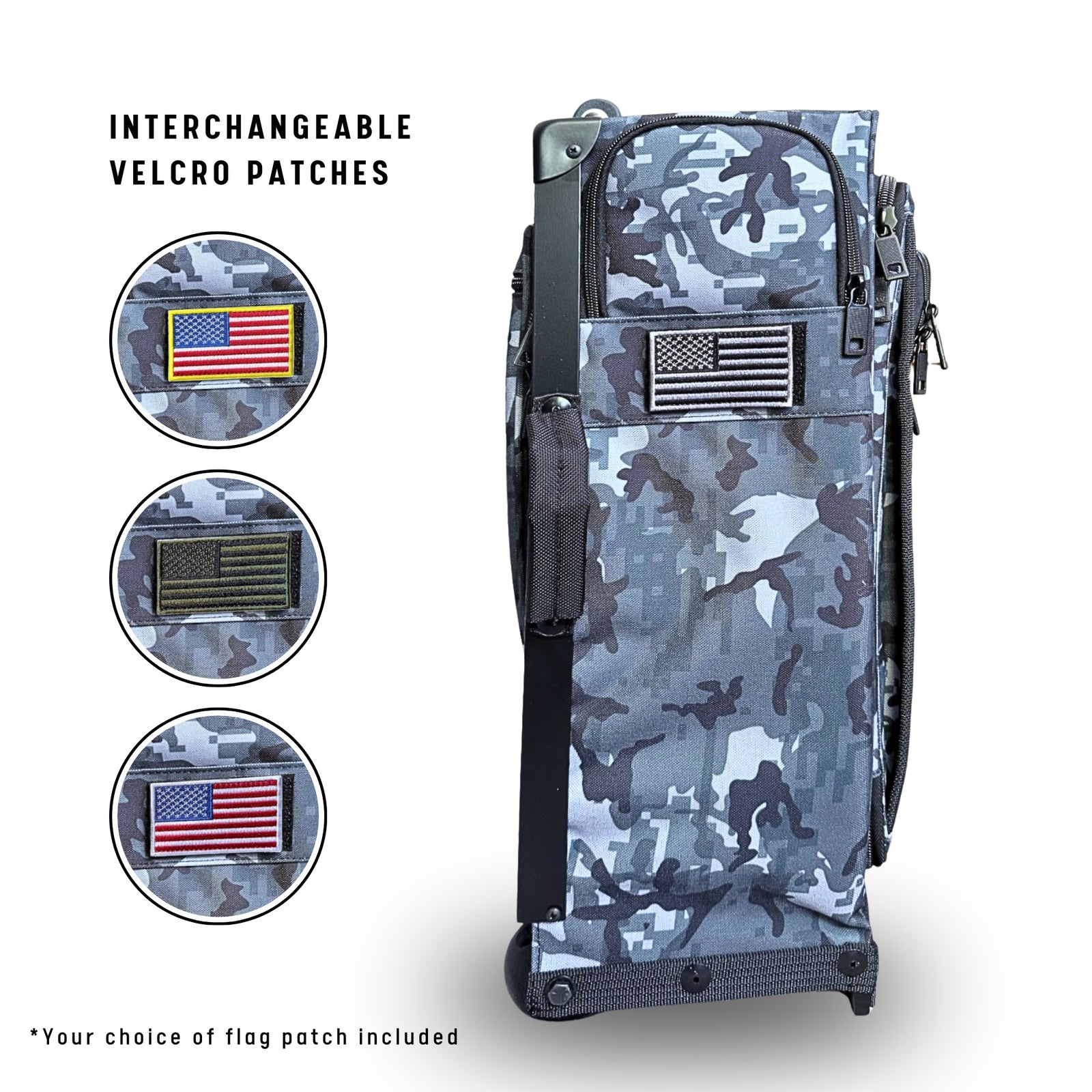 The Black Hawk – Patriot Squadron - 22” Rolling Bag