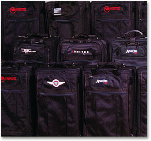 Luggage with monograms